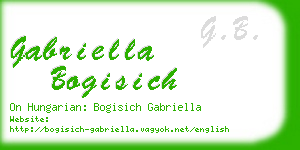 gabriella bogisich business card